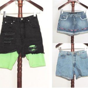 Lot of 3 denim shorts